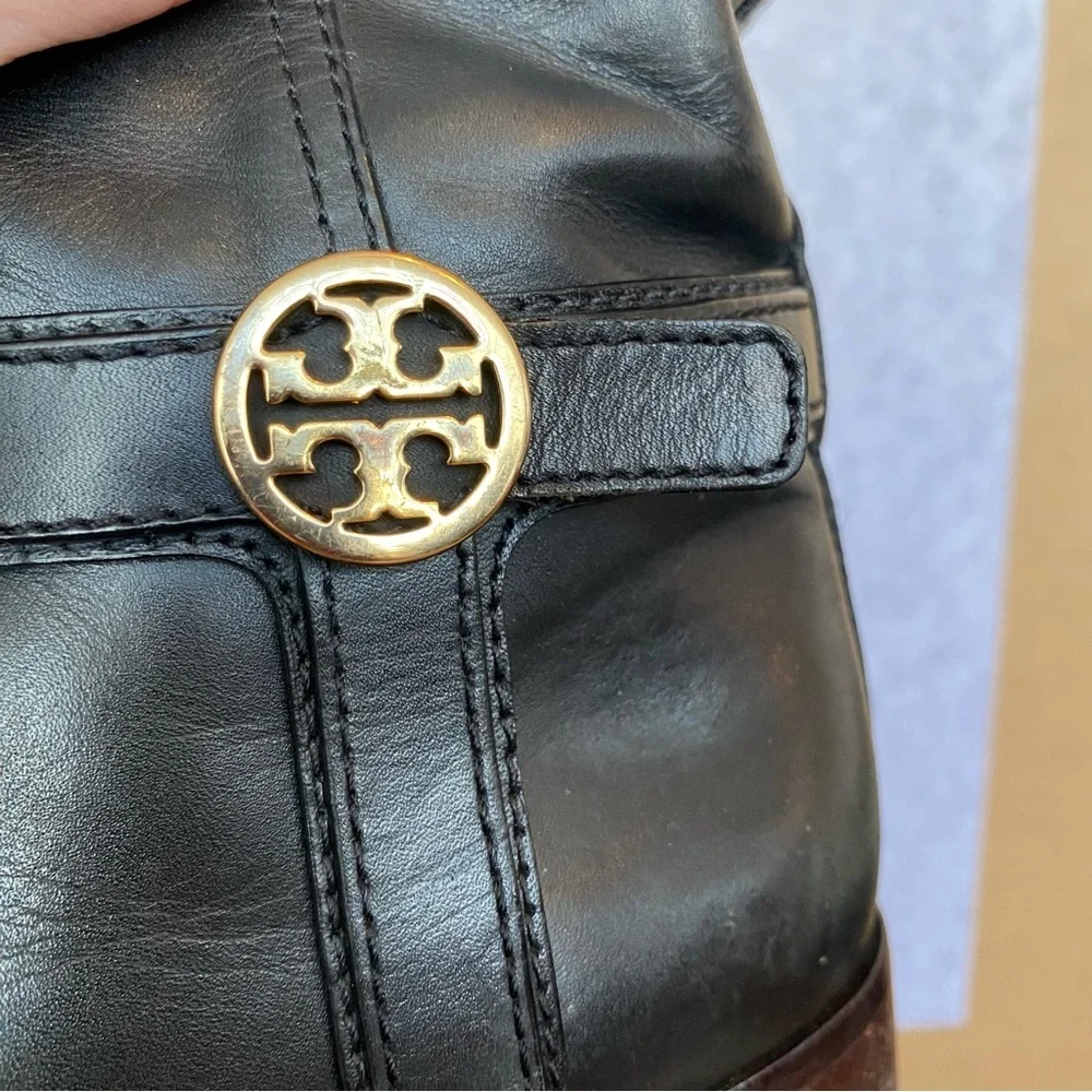T21 Tory Burch Bristol Equestrian Boots 6.5